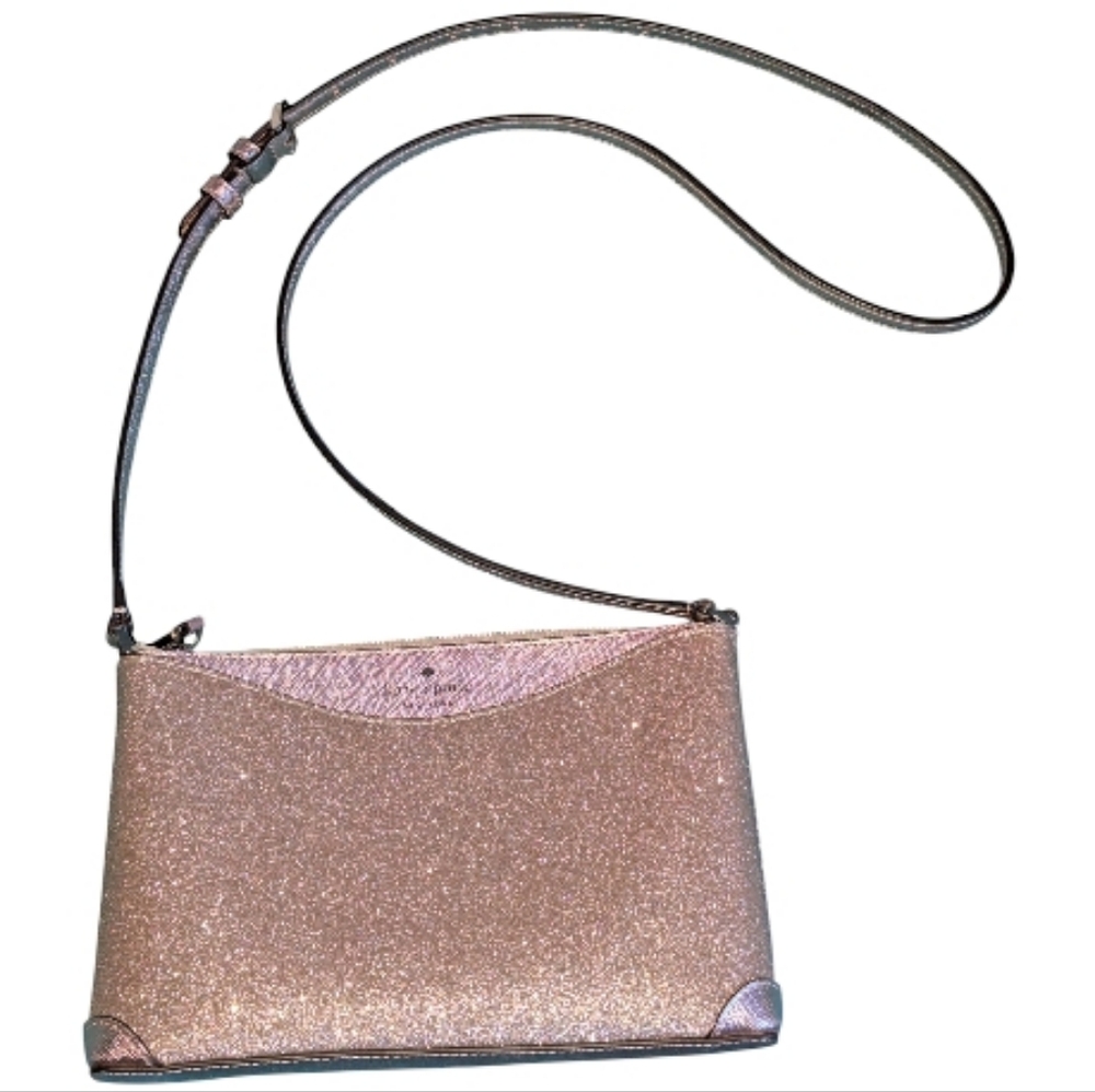 Kate Spade Shimmy Crossbody in Rose Gold -New